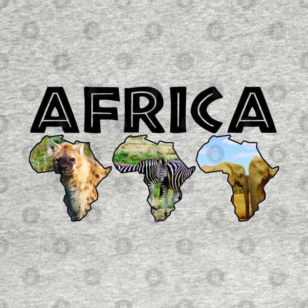 Africa Wildlife Continent Trio by PathblazerStudios